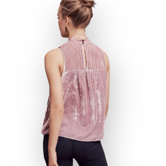 Anthropologie Floreat Myleen Crushed Velvet Top - Picture 2 of 14